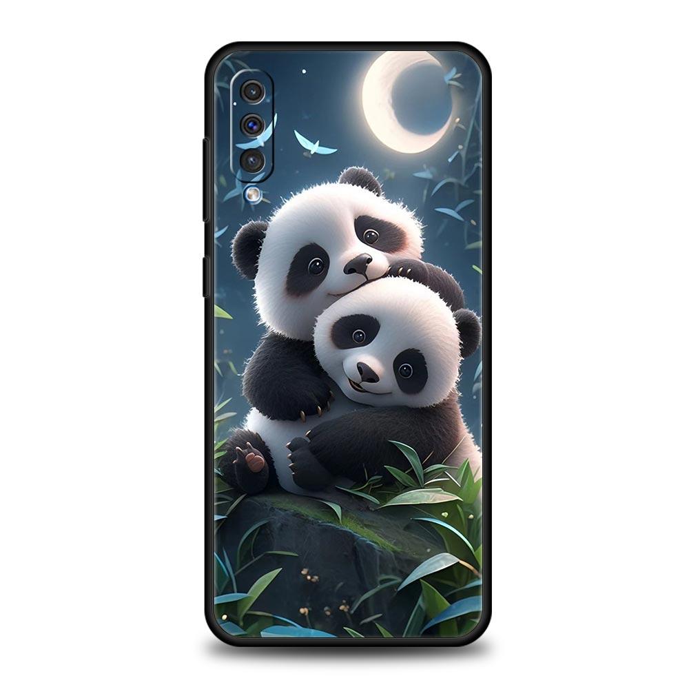 Baby Panda Phone Case for Samsung Galaxy A56 A36 A26 A16 A34 A24 A42 A22 A20 A12 A40 A30 A10 5G Soft TPU Cover Shell Fundas Bags