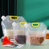 10pcs Kitchen Storage Bag Grain Moisture-proof Sealed Bag Insect-proof Transparent Portable Food-grade Storage Bag
