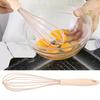 Mini Silicone Manual Egg Beater Stirring Frother Mixer Blender Kitchen Cooking Utensils Pink