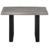Coffee Table with Tree Edge 60 X 60 X 40 Cm Solid Acacia Wood