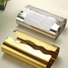 Nordic Style Stainless Steel Tissue Box Waterproof Elegant Paper Towel Case Multi-functional Minimalist Table Paper Container