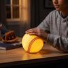 Softball Shaped Night Light for Bedroom Desk Bedside Decor, Cute Baseball Ball Lamp