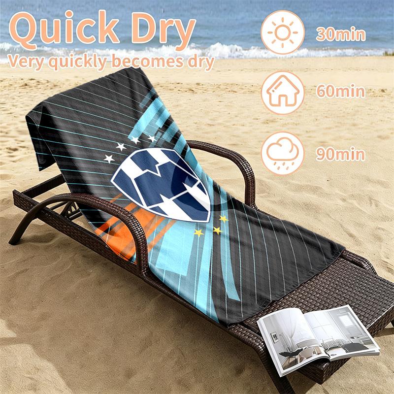 Club de Futboll Monterrey ICON Beach towels also serve as bath towels summer essential a musthave for the outdoors the beach and the pool