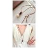 Vintage New Chinese Ethnic Style Bodhi Peace Buckle Pendant Long Sweater Necklace For Women