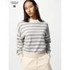 Uniqlo Lambswool Mock Neck Sweater  Stripe 