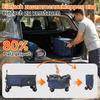 XXXL 300L 250KG Nosnost, 130cm Rozkládací vozík s Extra Širokými 17x10 cm Terénními Kolečky, Patentovaný 4-Way Okamžitý Skládací Transportní Vozík, Modrý