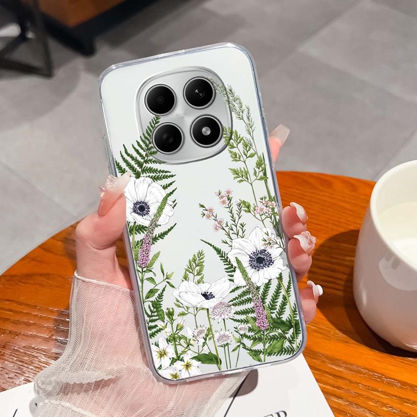 Suitable For Redmi Note 15 14 Pro 14S 15 15C A5 A1 Popular Creative Letters Patterns Phone Case Transparent Silicone Anti Slip Shell For Redmi Housing