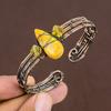 Natürlicher Hummel-Jaspis-Edelstein, Kupferdraht, Wickelarmband, verstellbar, U3K40