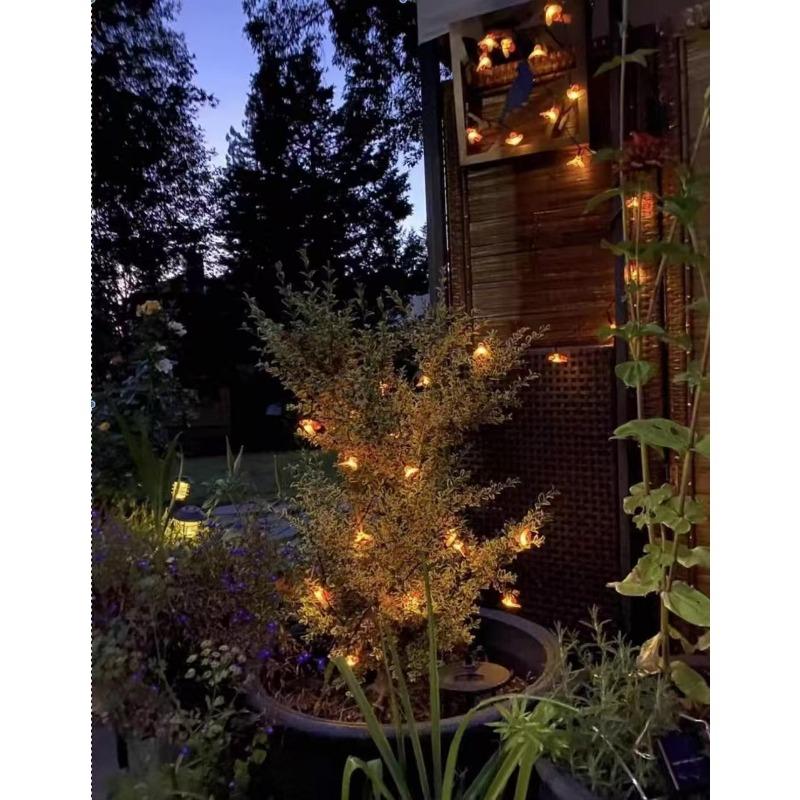 Solar-Powered 8Mode LED Bee String Lights Cute Honeybee Fairy Lamp for Outdoor Garden Decor Lighting Christmas Wedding Party