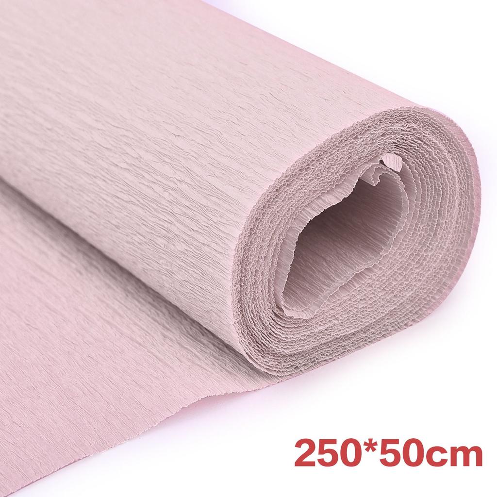 17 Colors 250x50cm Colored Crepe Paper Roll Origami Crinkled Crepe Paper Craft DIY Flowers Decoration Gift Wrapping Paper Craft