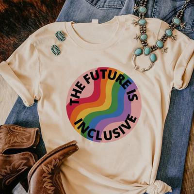 Letní trička Pride s krátkým rukávem Dámské Streetwear komiks Japonské topy Ženské oblečení Y2k