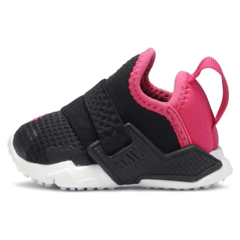 

Nike Huarache Run Drift Cushioning, Wear Resistant Low top Toddler Shoes Black Pink Infant And Toddler AH7827-011 25