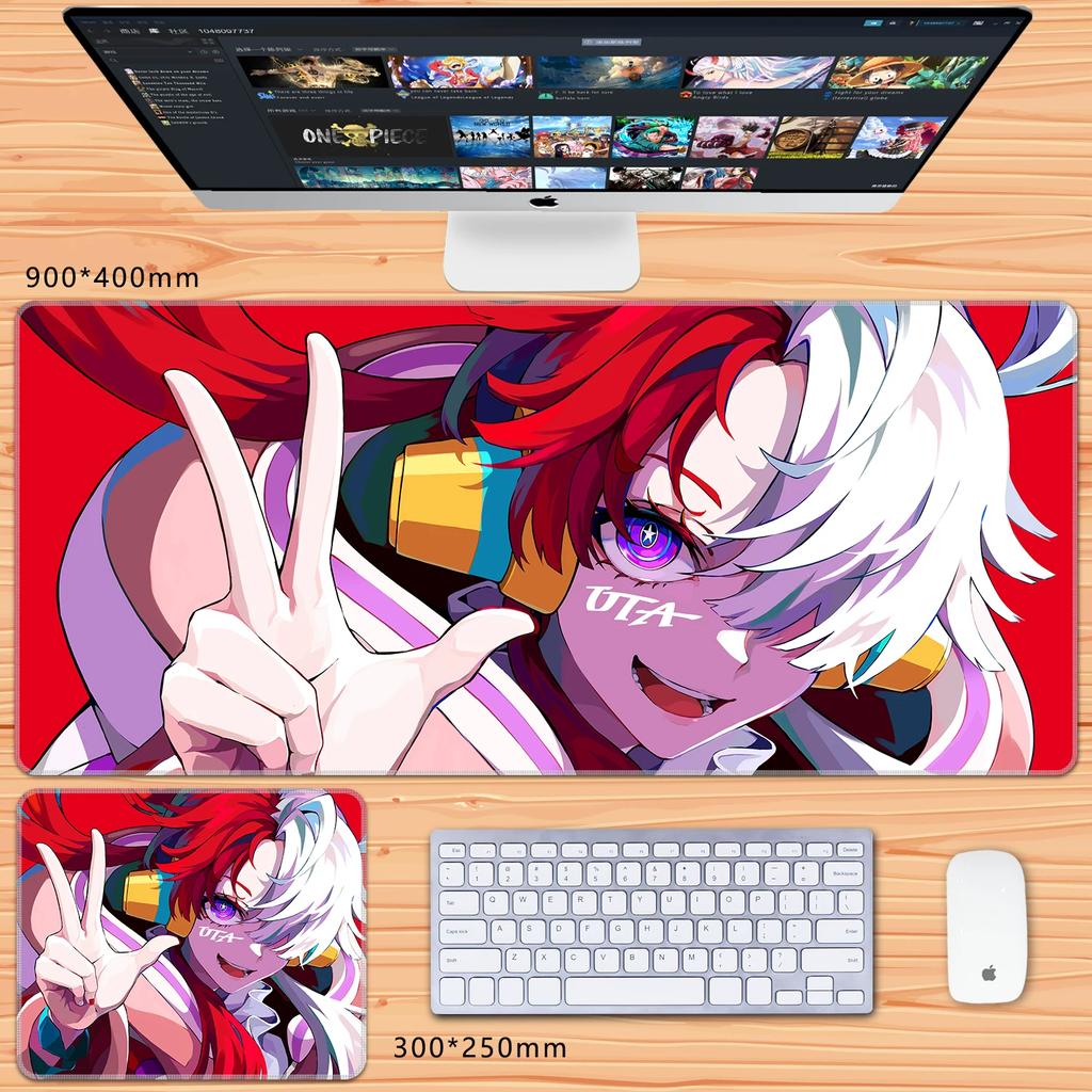 Oversized Chłopcy Anime Roronoa Zoro Dwuwymiarowy Duży Rozmiar Podkładka pod Klawiaturę do Gier Biurowa Podkładka pod Mysz Wysoka Rozdzielczość Anime ONE PIECE Skórzana Podkładka pod Mysz