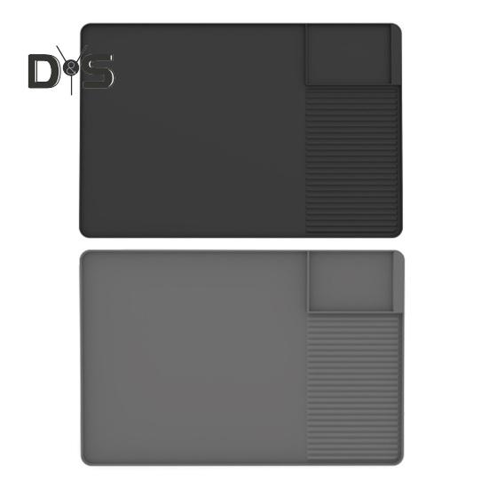 Silicone Coffee Mat 24''x16'' Anti-Spill Coffee Bar Mat Heat Resistant Dish Drying Pad Noise Reduction Shock Absorption Coffee Bar Accessories