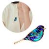 Versatile Bird Shaped Pin Jewelry  Alloy Material Sturdy Clasp Design Glittering Crystals For Outfit Enhancement