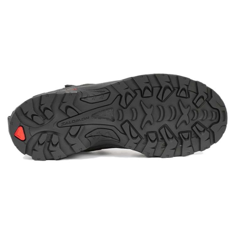 SALOMON XT-Quest Round Toe Comfortable Waterproof Breathable Mid-Top Outdoor Functional Shoes Men Shoes Black 471813