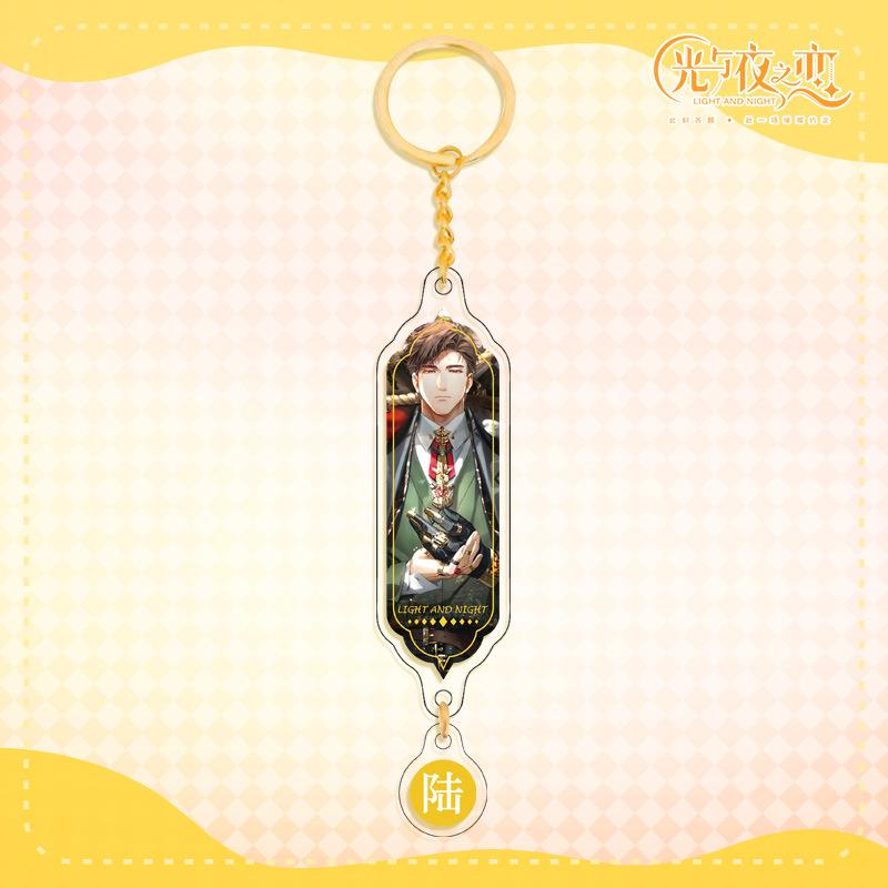 Juego de Amor Luz y Noche de Alta Calidad Ventilador Acrílico con Cierre Redondo Chapado en Oro Diseño Personalizado Compatible Sistema D Merchandising de Anime