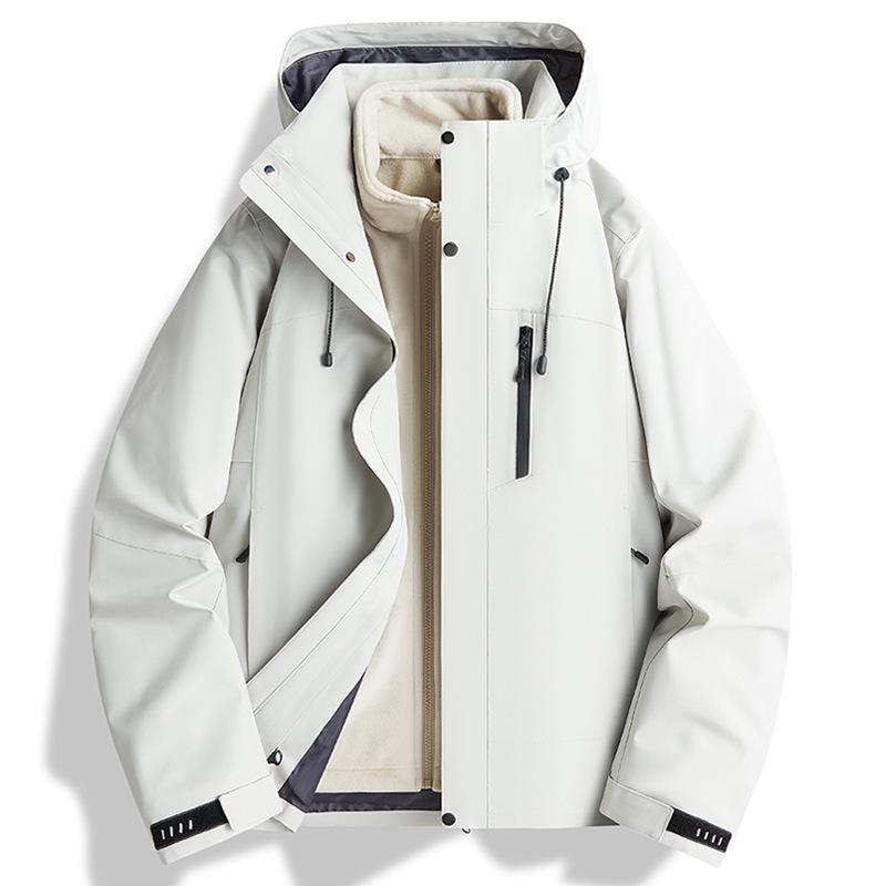 

Унисекс куртка для хайкинга 3-в-1 с цветными блоками - Ветрозащитная и водонепроницаемая, Съемная, Модель 2024 года Small