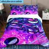 3PCS Gen-gar Neon Adventure 3pcs Bedding,Including 3PCS Duvet Cover And 2pcs Pillowcases Perfect for Christmas,Ideal for Bedroom, Dormitory