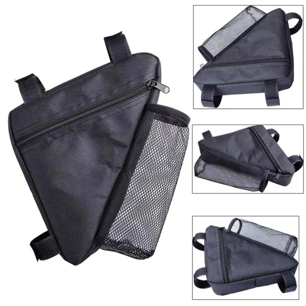 Polyester Bike Beam Hanging Bag Storage Mountain Bike Bag Bicycle Triangle Bag  MTB Road Bike