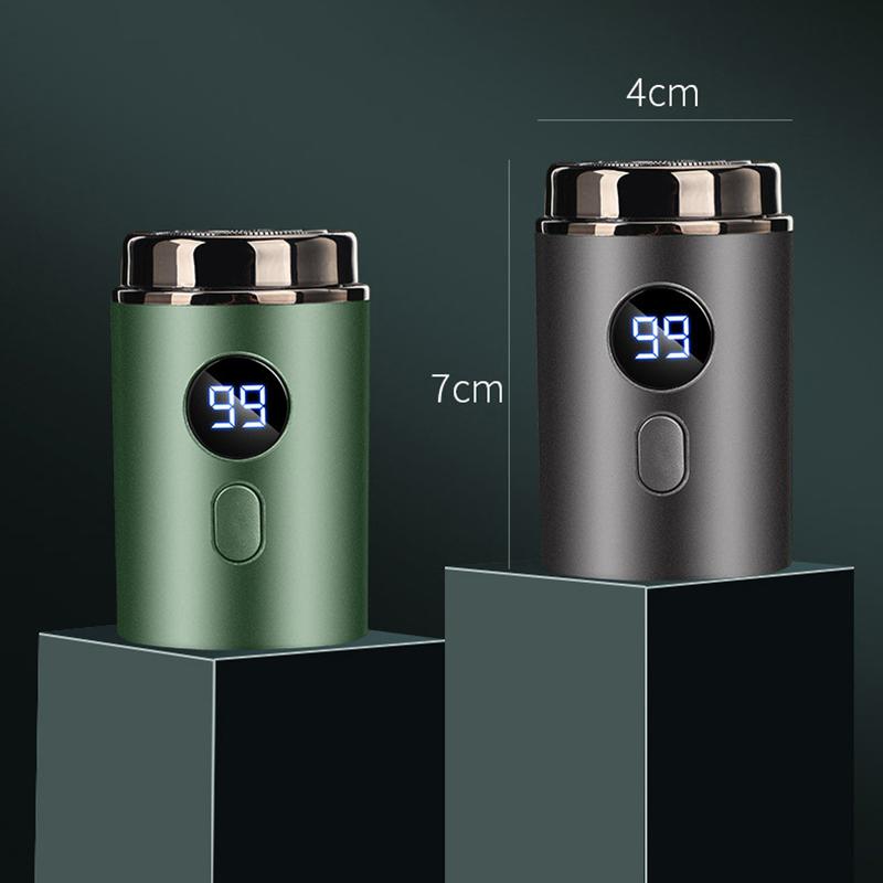 Men'S Electric Razor Shaver Digital Display Intelligent Mini Portable Wet And Dry Rechargeable Washable Beard Razor Razor