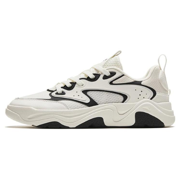 

Anta Life Collection Back Rise Cushioning Abrasion Resistant Slip Resistant Low top Casual Shoes Women s White Black 122428854-1 36.5