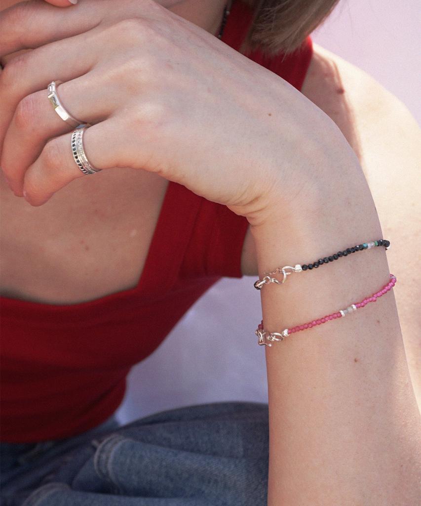 Ourpierre Glitter Bracelet Pink