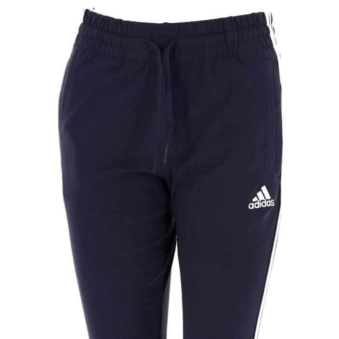 Pantalon de survêtement - Adidas - 3s sj nv pantsurvet l - Coupe slim - Bleu marine/bleu nuit - Look sportif