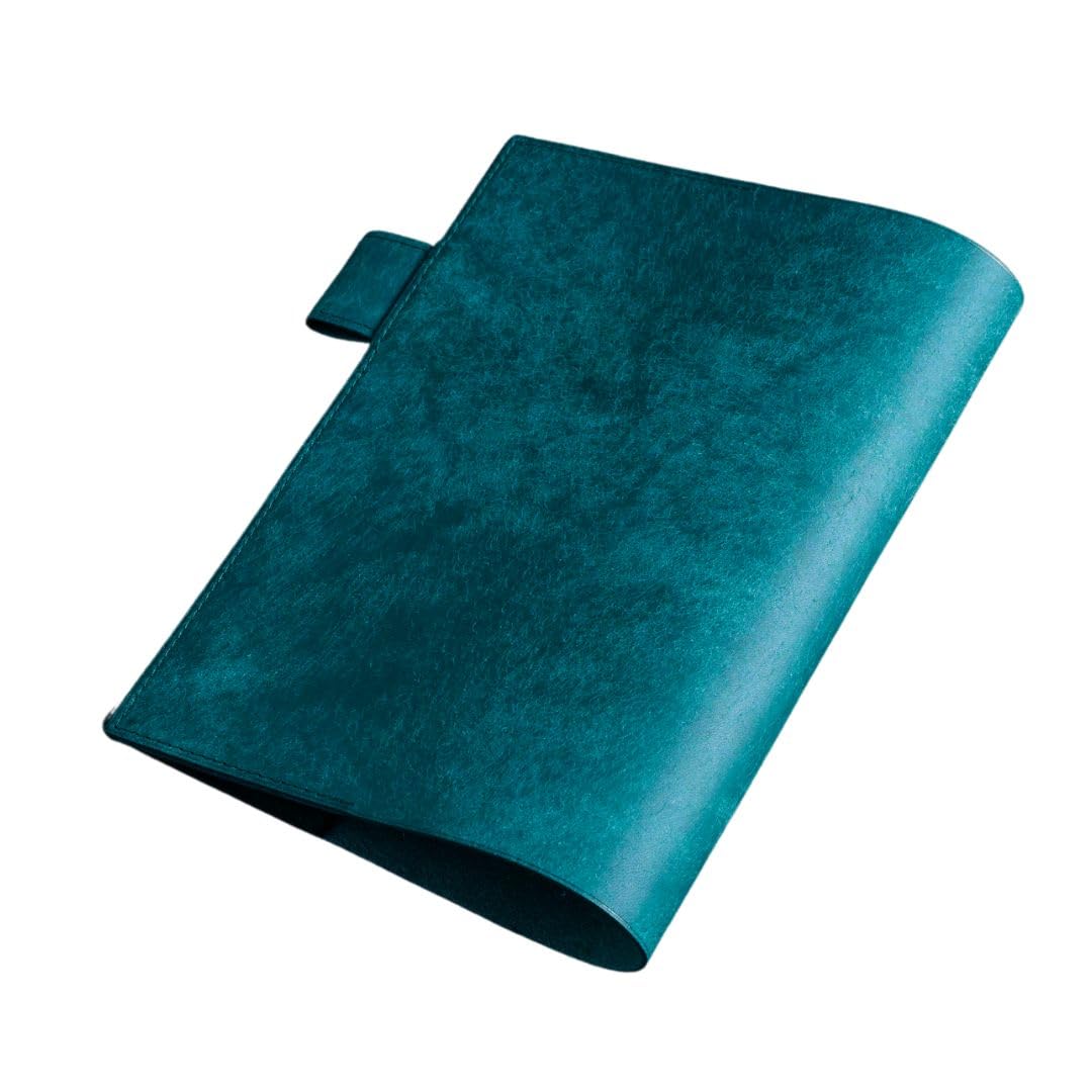 

Genuine Leather Notebook Cover B5 A5 B6 Italian Leather [Anroof] (Pueblo) (Hortensia (Blue), A5)