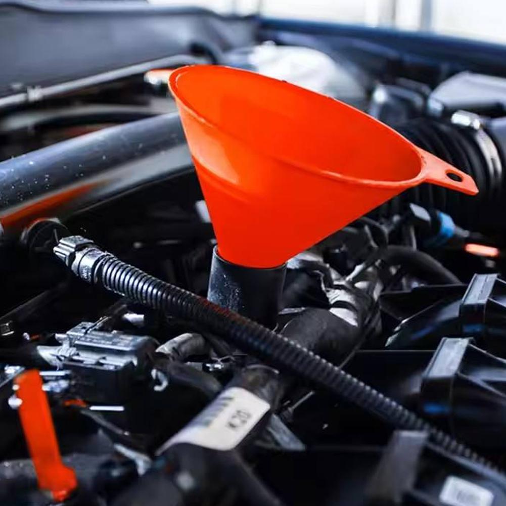 4Pcs Plastic Funnel Set Universal Car Motorcycle Oil Gasoline Fuel Funnel Oil Change Refueling Tool Oil Funnels Filling Tool Mass Air Flow 3