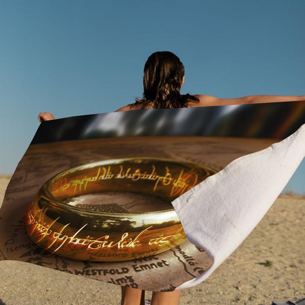 The L-Lord Of The R-Rings Movie Big Microfiber Beach Towels Quick Towel Sand Beach Towels Pool Towel For Travel Swim Pool Yoga