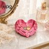 Delicate Relief Jewelry Tray 3D Printed Heart Shaped Tray Wing Girlish Organizer