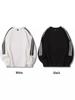Autumn/Winter Heavyweight 320g Striped Retro Crew Neck Sweatshirt - Trendy Patchwork Long Sleeve