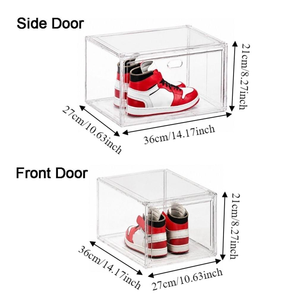 Plastic Shoes Storage Box Thickened Sport Shoe Display Case Model Display Box  For Home