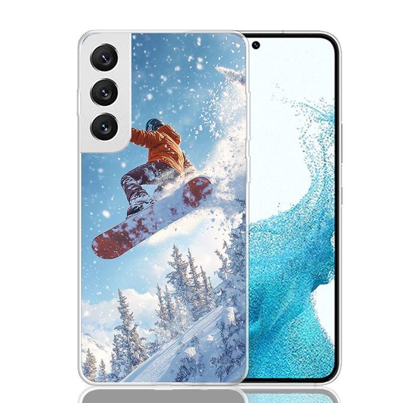 

Adventure Snowboarding Extreme Phone Case For Samsung Galaxy S26 S25 Edge S24 S23 FE S22 Ultra S21 Plus S20 + Fundas Cover Coque Samsung S26 Ultra