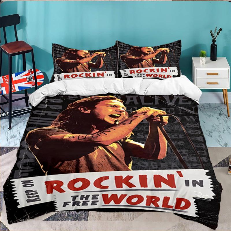 3PCS Pearl-Jam Bedding Set,Including 1pc Duvet Cover And 2pcs Pillowcases Perfect for Bedroom, Dormitory, Large size Fan Christmas gift