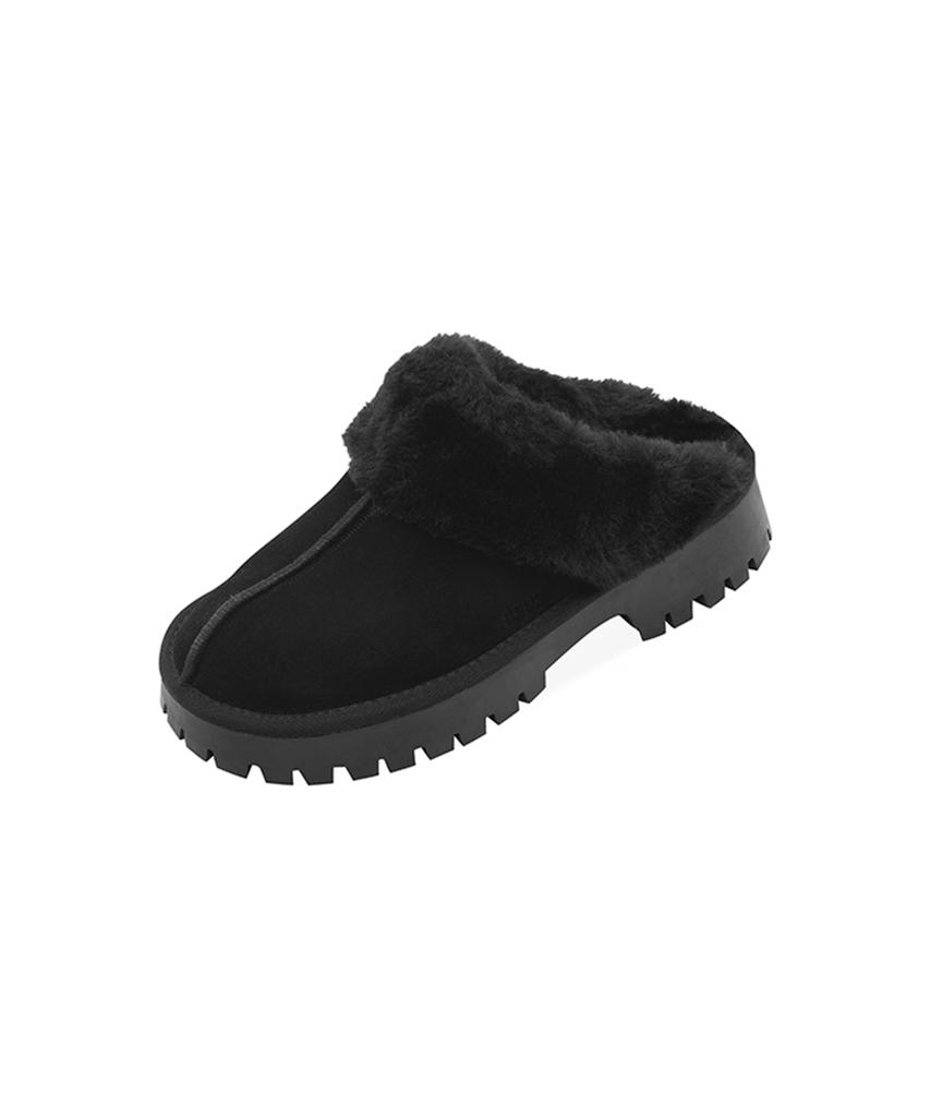 Spur Lambs Wool Genuine Cowhide Slippers 5Cm -Sa9063 (3Color)