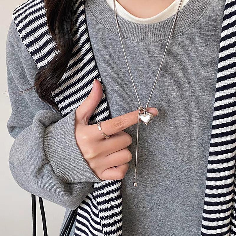 Simple Long Pull-Out Adjustable Necklaces For Women Girls Luxury Elegant Versatile Necklace Jewelry Accessories Gifts