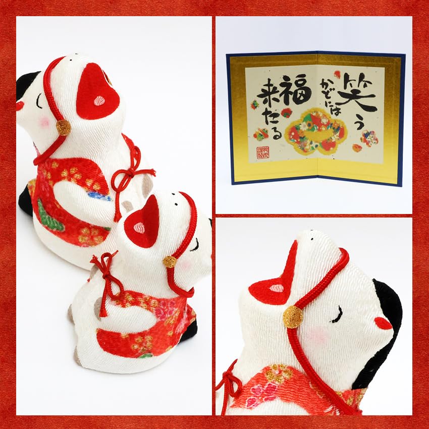 Osaka Choseido Zodiac Horse New with a Free Original Wooden Tag Ornament, Ornament, Year's Ornament, Chirimen, (Sent Separately)