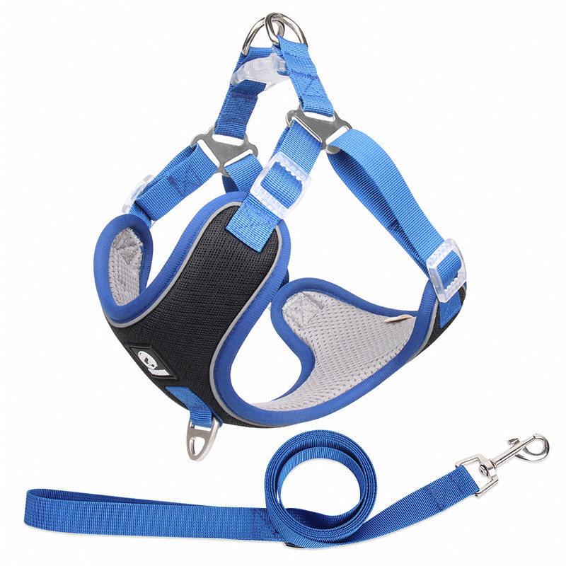 Adjustable Reflective Shiba Inu & Corgi Harness: Anti-Pull Leash Vest for Medium to Large Dogs