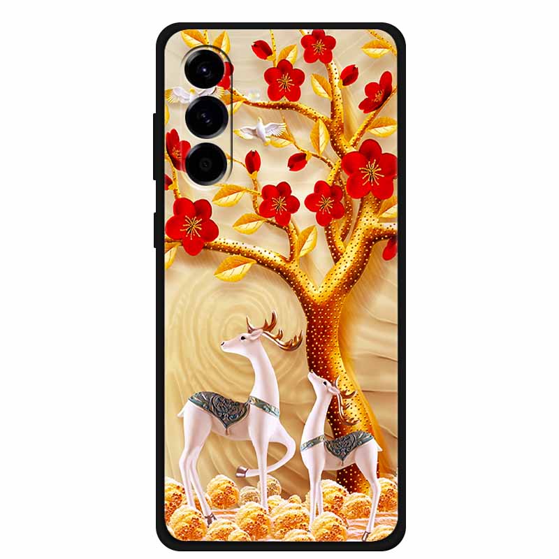 Custodia per Telefono per Samsung Galaxy S26 Custodia Nera in Silicone TPU Cover Posteriori per GalaxyS26 S 26 Custodia SamsungS26 Morbidi Paracolpi Protettivi
