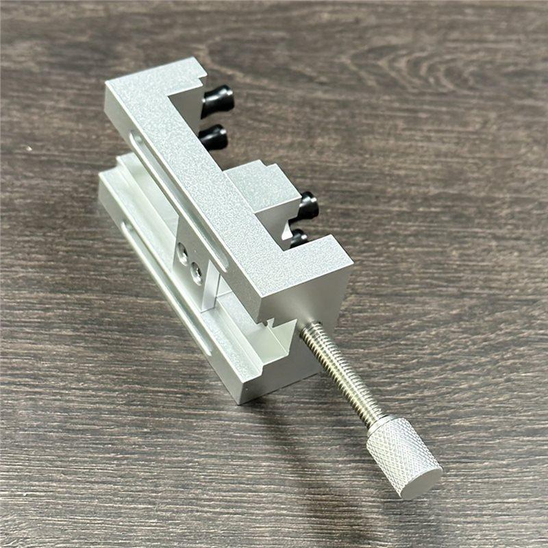 A84E-1Pc Mini Drill Pressing Vise With Rubber Soft Jaws 0-47Mm Clamping Range For Crafts & Repairs