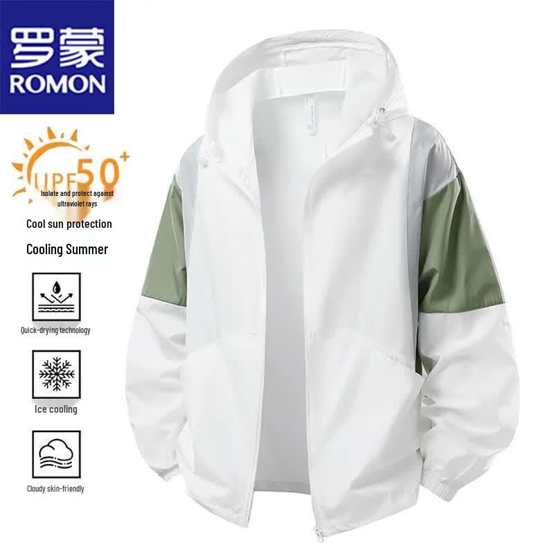 

ROMON Men s Lightweight Hooded Sun Protection Jacket L