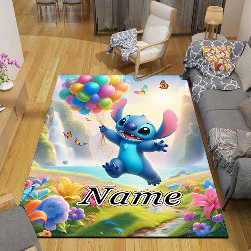 Custom 1Pc Stitch Balloons Fantasy World Rug Office Carpet Indoor Outdoor Entrance Doormat Nonslip Soft And Comfortable Living Room D291614