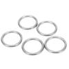5PCS Welded O Ring Stainless Steel Marine Grade Round Ring for Sailing Diving Luggages4x30mm