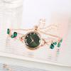 Adjustable Bracelet Watch Alloy Quartz Watch Elegant Chain Watch  for Women Girls