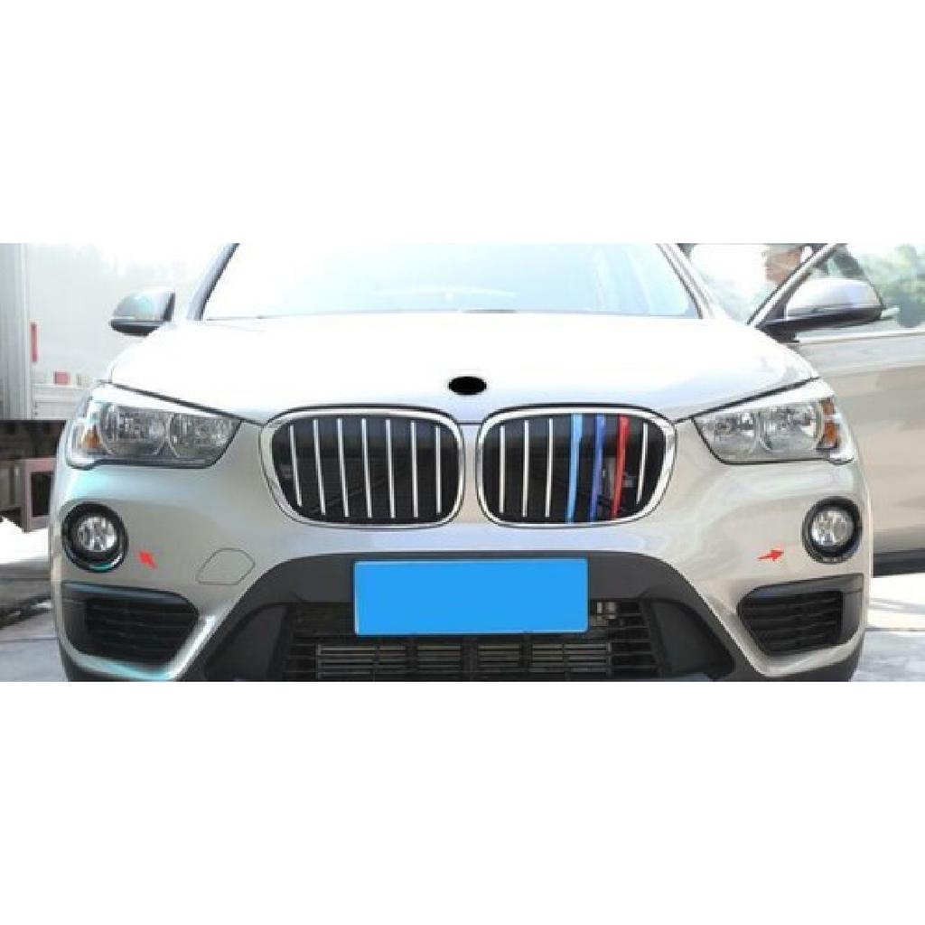 For BMW X1 2016- 2018 F48 Gloss Black Front Fog Light Lamp Ring Trim 2pcs