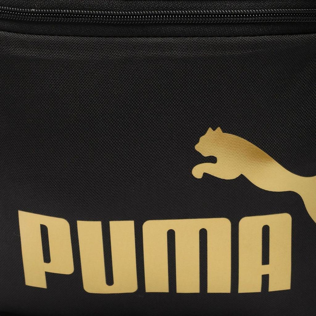 New PUMA Fabric Backpack Unisex Black Gold 075487-49