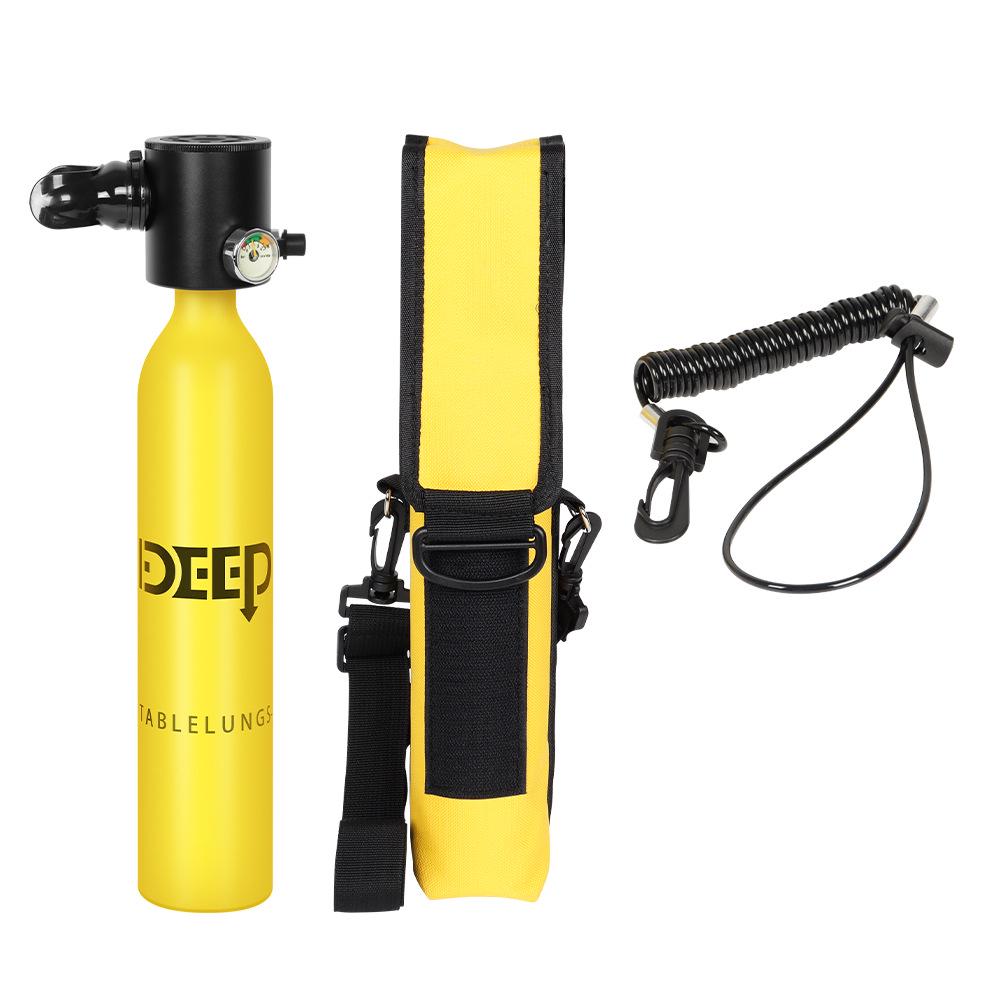 DIDEEP 0.5L Mini Scuba Diving Oxygen Tank for Teaching Underwater Breathing