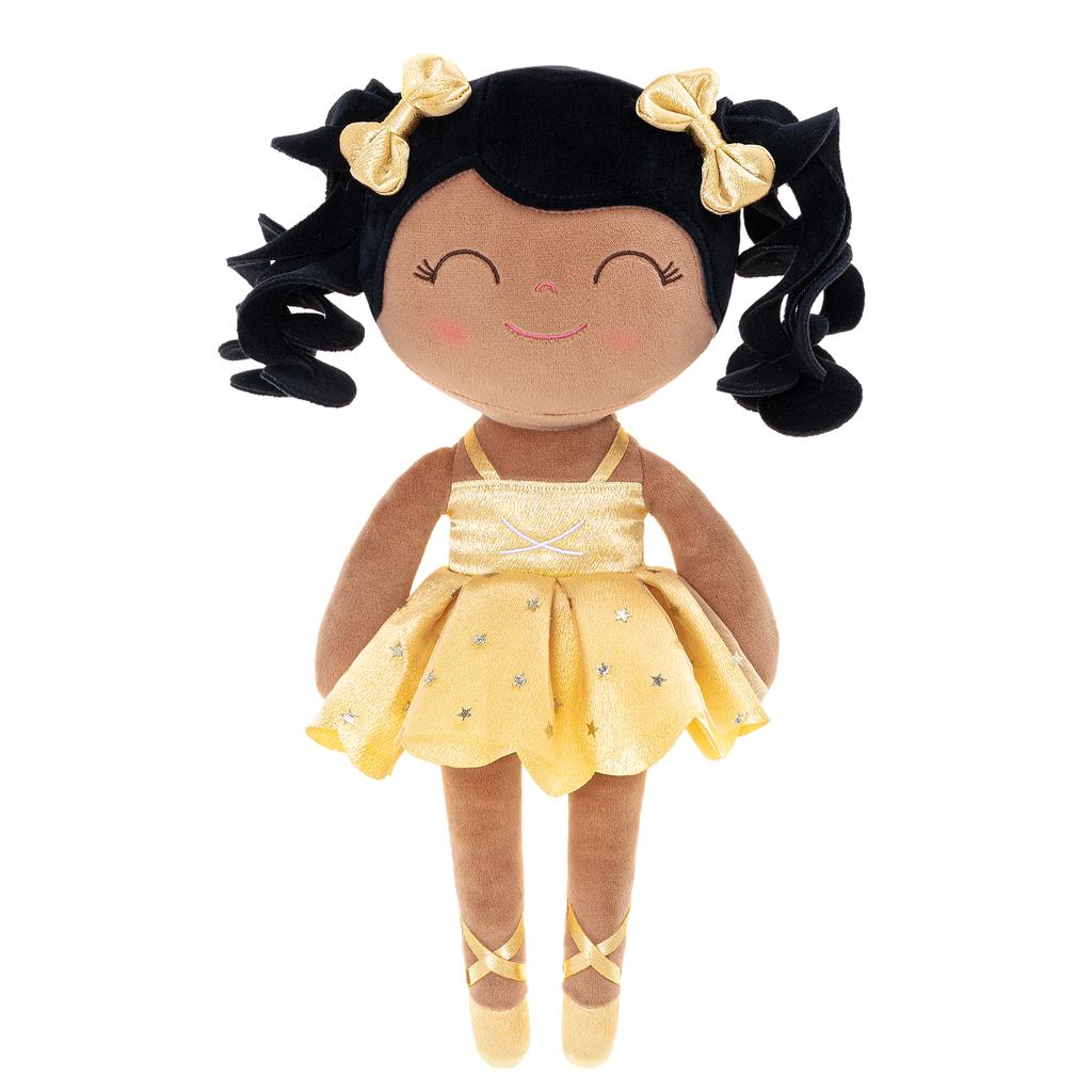 Soft Plush Ballerina Doll Shiny Lace Mesh Dress Ideal Baby Shower Gift and Festive Party Accent